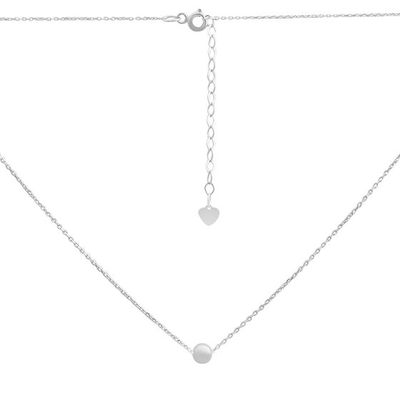 Серебряное колье без камней