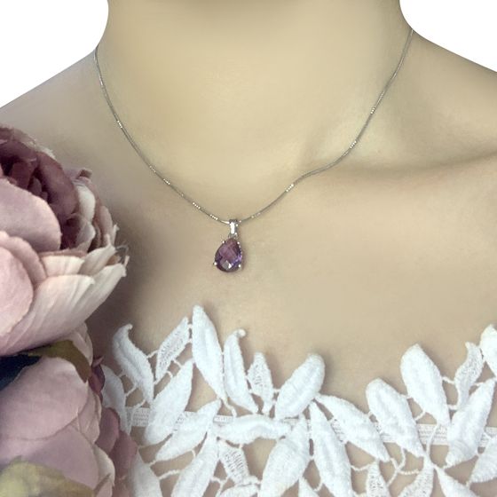 Серебряная подвеска с александритом 4.538ct