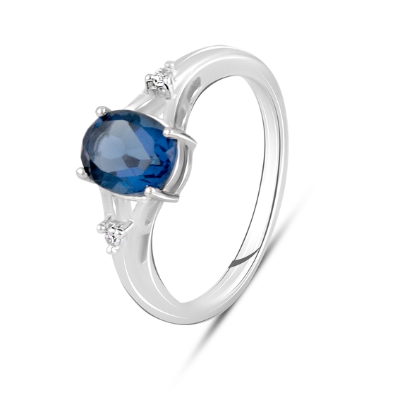Серебряное кольцо с танзанитом nano 1.648ct