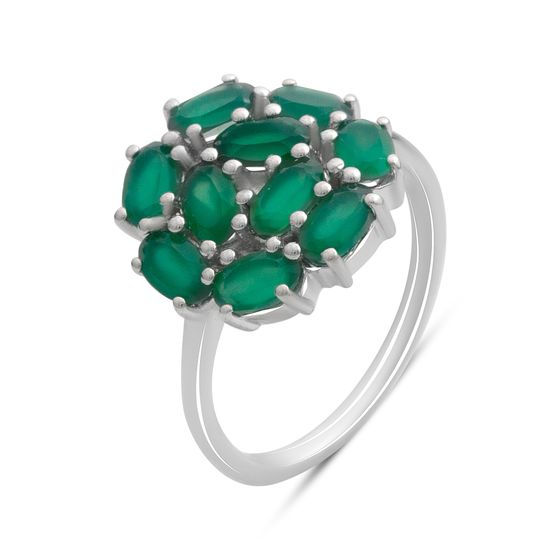 Серебряное кольцо с агатом 1.937ct