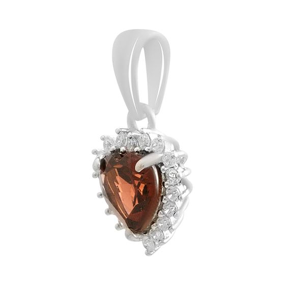 Серебряная подвеска с гранатом 1.14ct