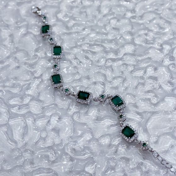 Серебряный браслет с агатом 8.63ct