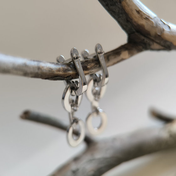 Серебряные серьги без камней