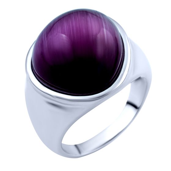 Серебряное кольцо с кошачьим глазом 9.2ct