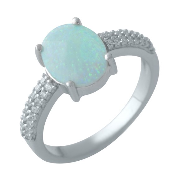 Серебряное кольцо с опалом