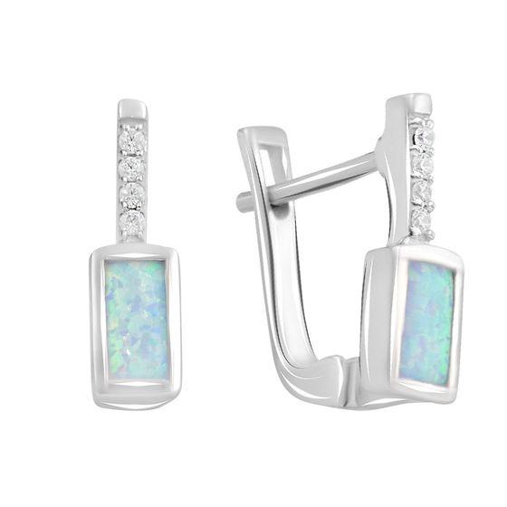 Серебряные серьги с опалом 0.498ct