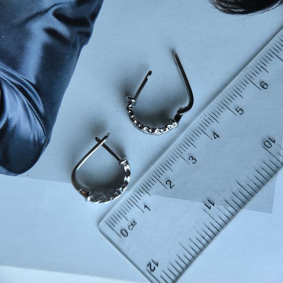 Серебряные серьги без камней