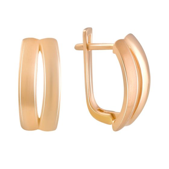 Золотые серьги без камней