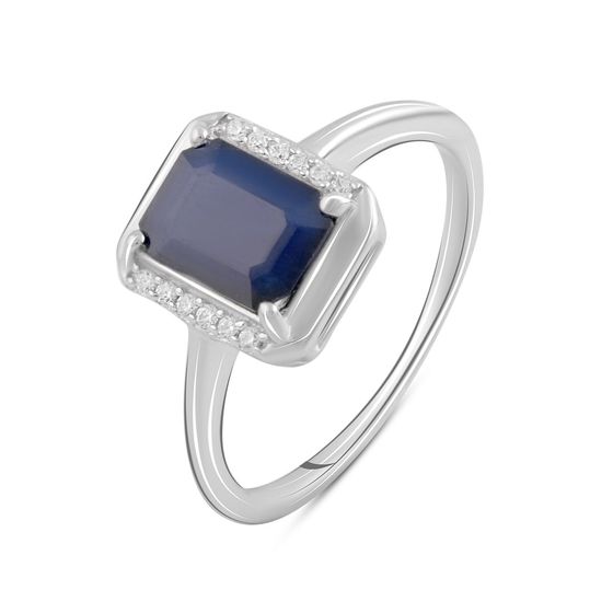 Серебряное кольцо с сапфиром 1.625ct