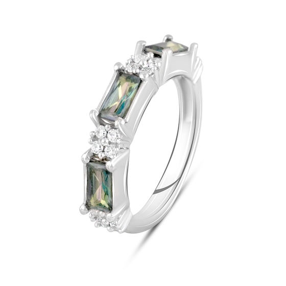 Серебряное кольцо с мистик топазом 1.268ct