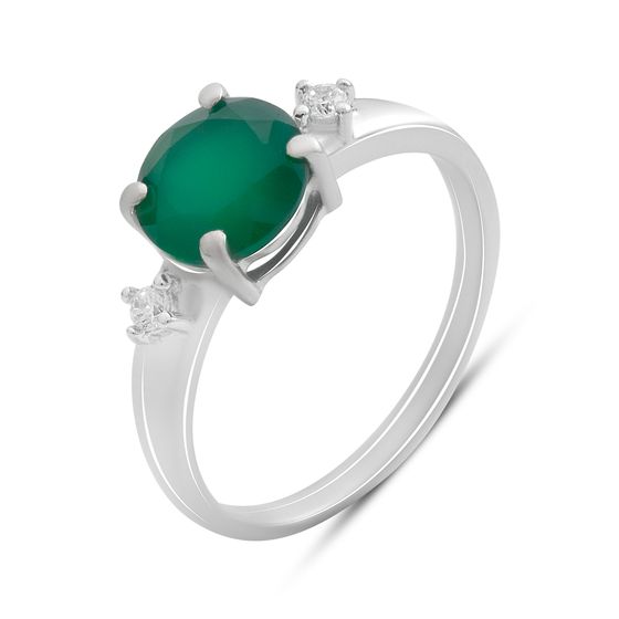 Серебряное кольцо с агатом 1.824ct