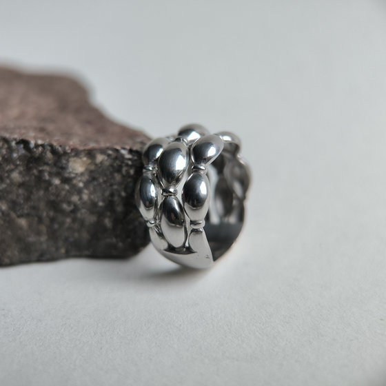 Серебряное кольцо без камней