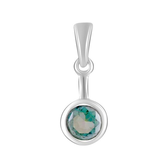 Серебряная подвеска с мистик топазом 0.783ct