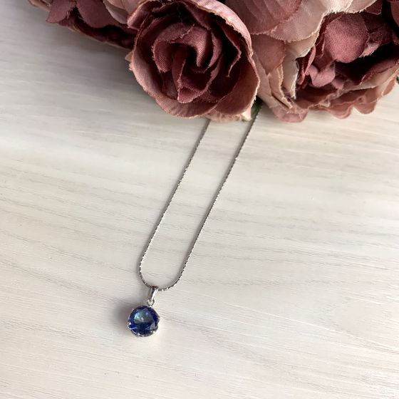 Серебряная подвеска с мистик топазом 2.175ct