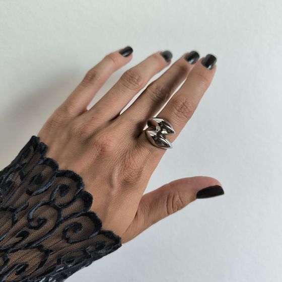 Серебряное кольцо без камней