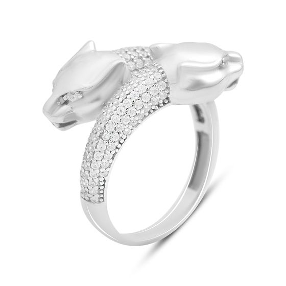 Серебряное кольцо с фианитами