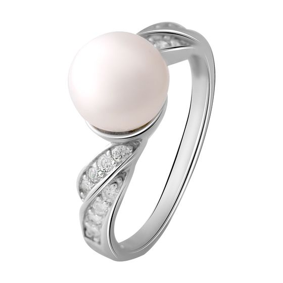 Серебряное кольцо с жемчугом