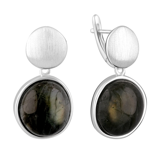 Серебряные серьги с 17.281ct