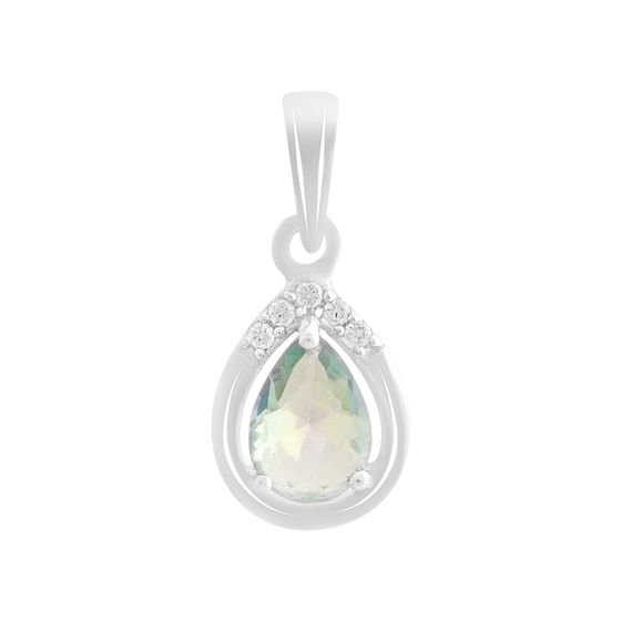 Серебряная подвеска с мистик топазом 0.563ct