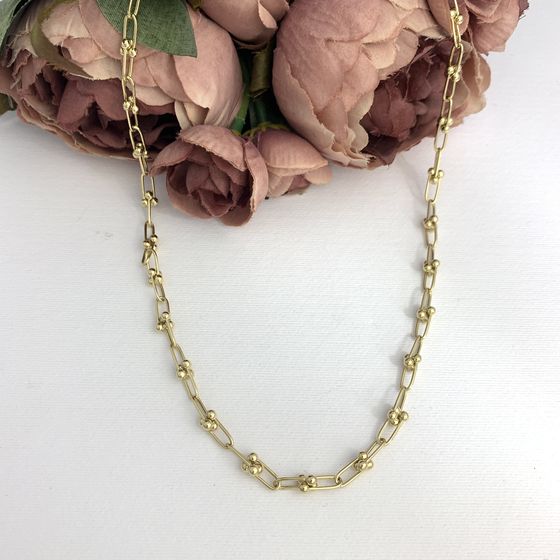 Золотое колье без камней