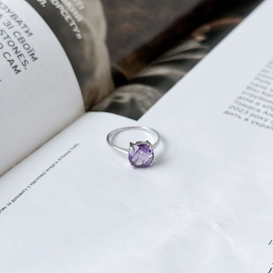 Серебряное кольцо с александритом 3.602ct