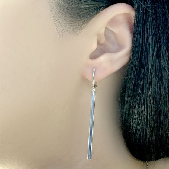 Серебряные серьги без камней