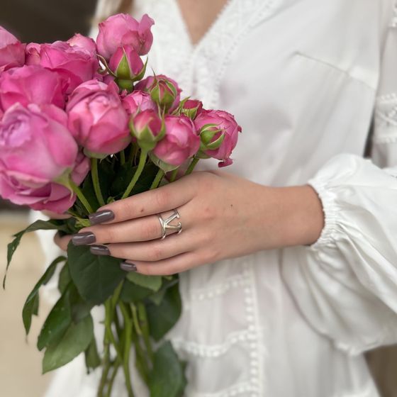 Серебряное кольцо без камней