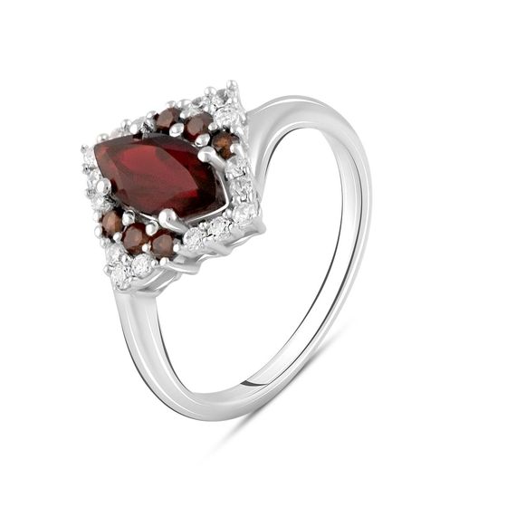 Серебряное кольцо с гранатом 0.875ct