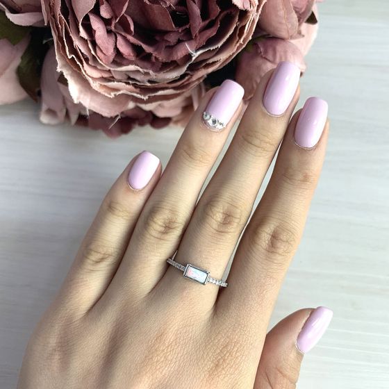 Серебряное кольцо с опалом 0.373ct