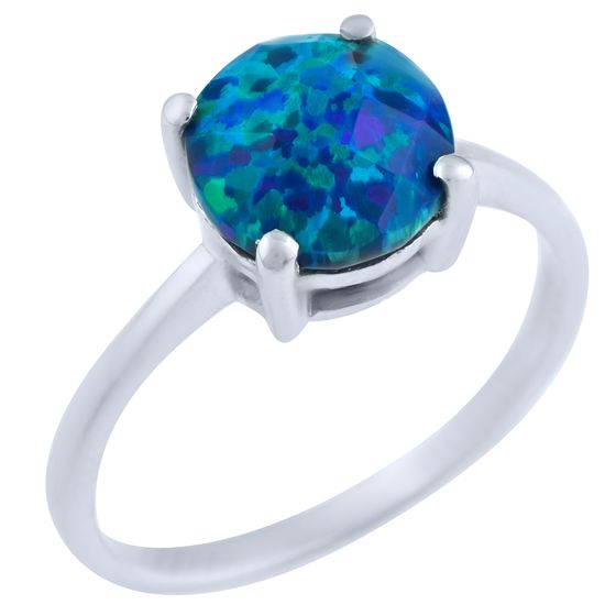 Серебряное кольцо с опалом