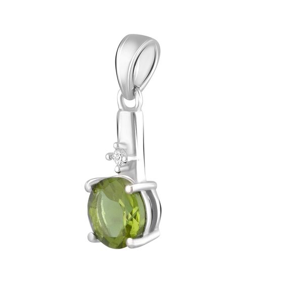 Серебряная подвеска с султанитом 1.858ct