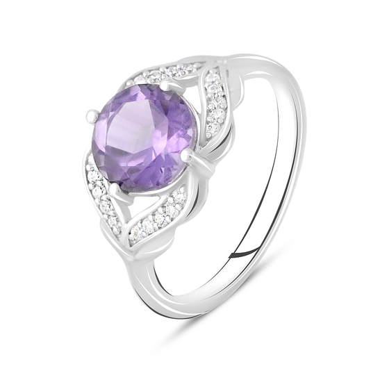 Серебряное кольцо с аметистом 1.875ct