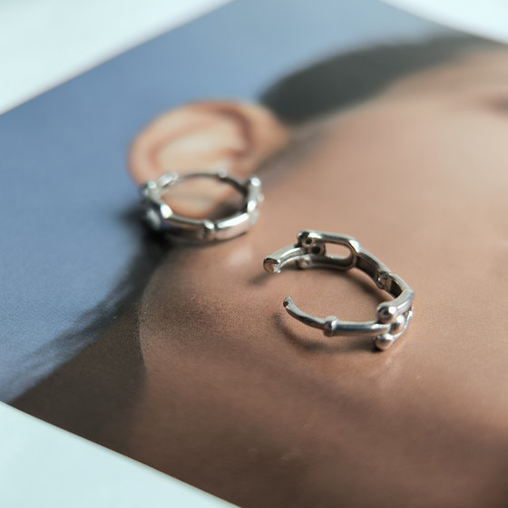 Серебряные серьги без камней