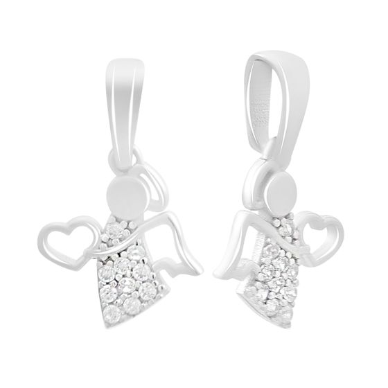 Золотая подвеска с фианитами 0.1ct