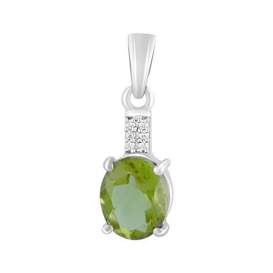 Серебряная подвеска с султанитом