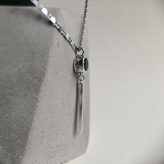 Серебряная подвеска с сапфиром nano 0.93ct