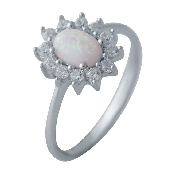 Серебряное кольцо с опалом 0.308ct