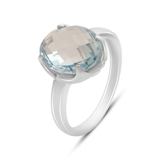 Серебряное кольцо с топазом 5.442ct