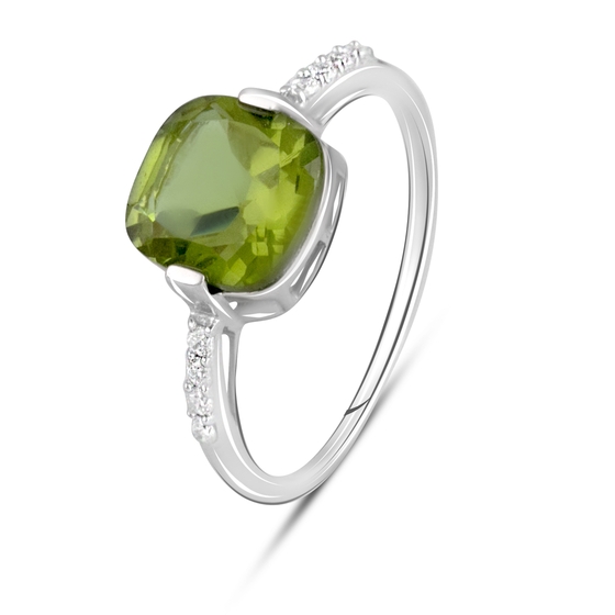 Серебряное кольцо с султанитом 3.04ct