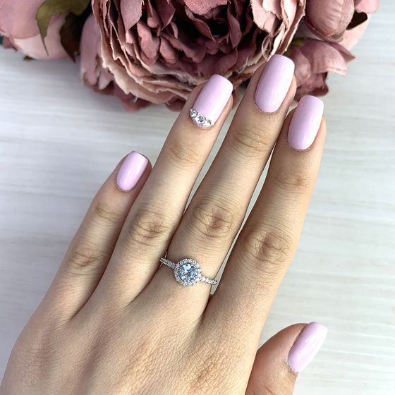 Серебряное кольцо с топазом 0.957ct
