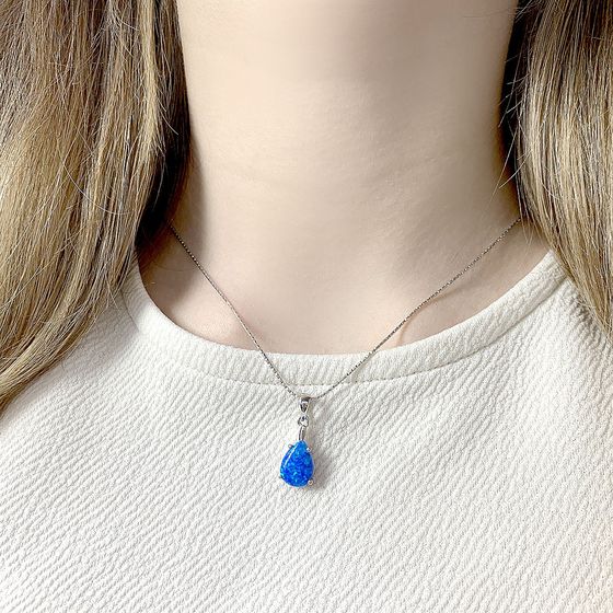 Серебряная подвеска с опалом 1.373ct