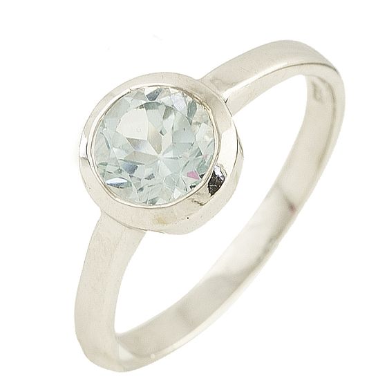 Серебряное кольцо с топазом 1.017ct