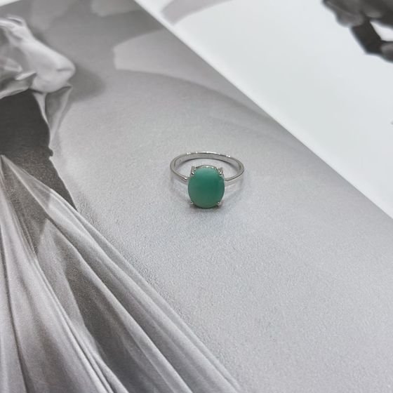 Серебряное кольцо с изумрудом 4.488ct