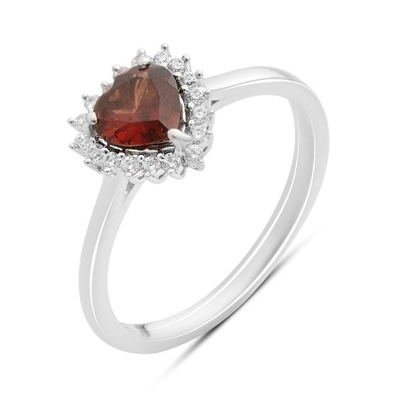 Серебряное кольцо с гранатом 1.178ct