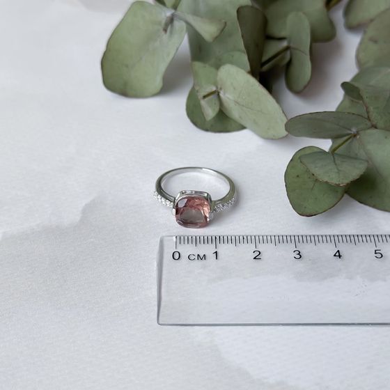 Серебряное кольцо с султанитом 3.04ct