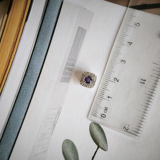 Серебряная подвеска с аметистом 0.362ct