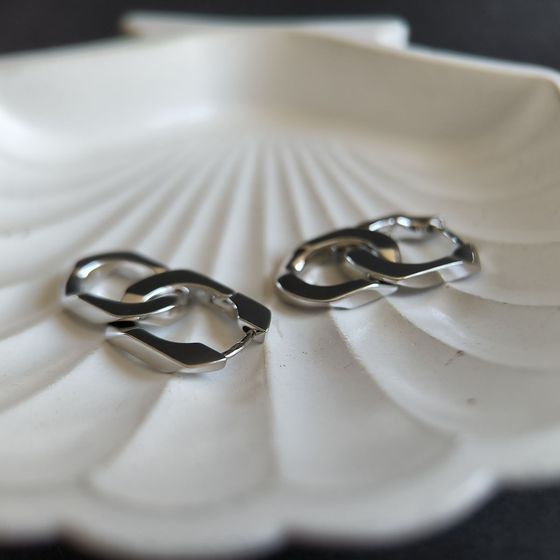 Серебряные серьги без камней