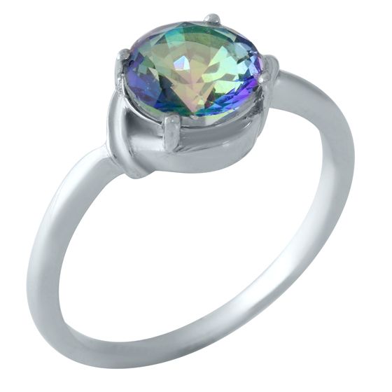 Серебряное кольцо с мистик топазом 1.467ct