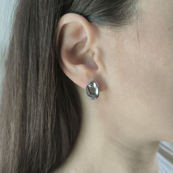 Серебряные серьги без камней