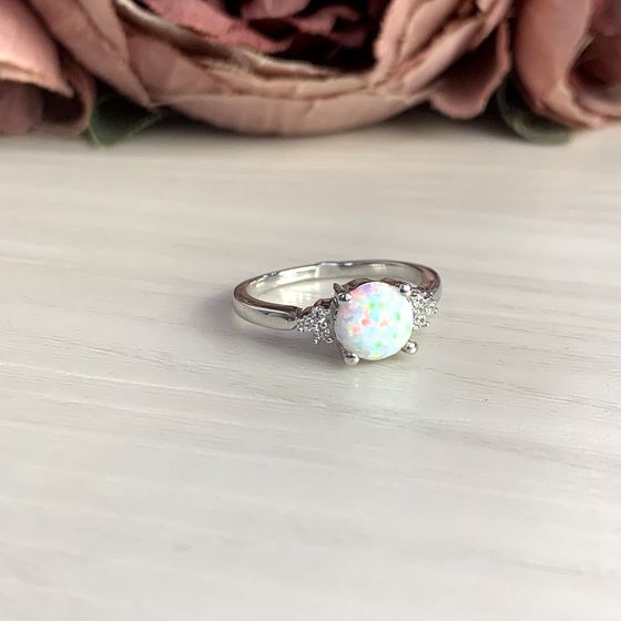 Серебряное кольцо с опалом 0.694ct